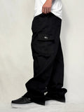 CALÇA CARGO PRETA DE SARJA