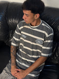 Camisa listrada cinza/branco oversized 05