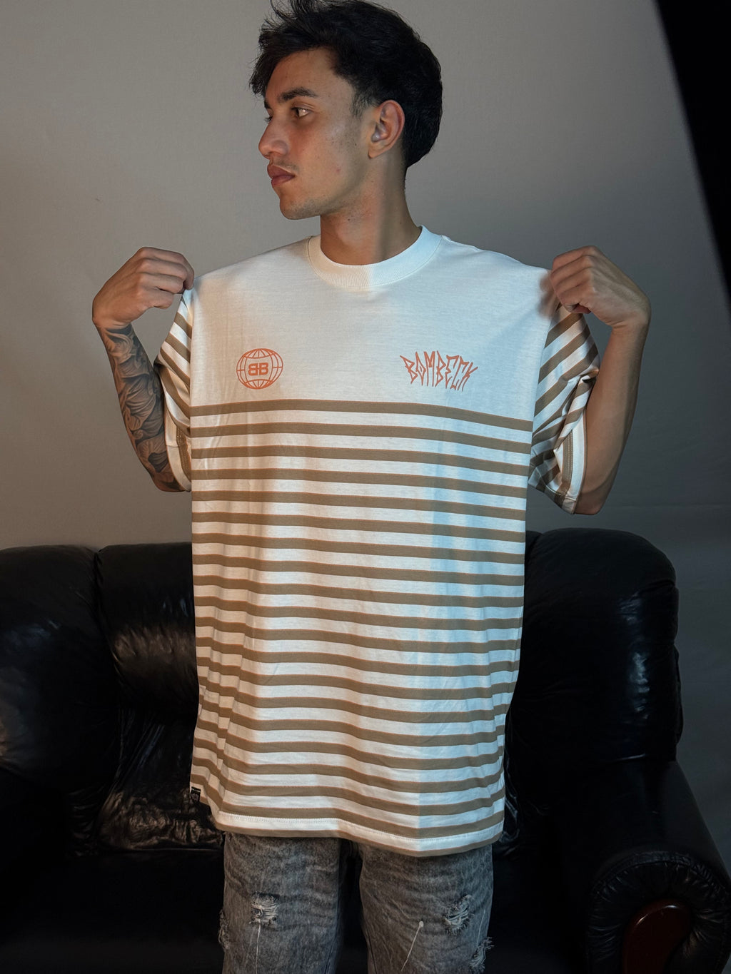 Camisa listrada Oversized 01