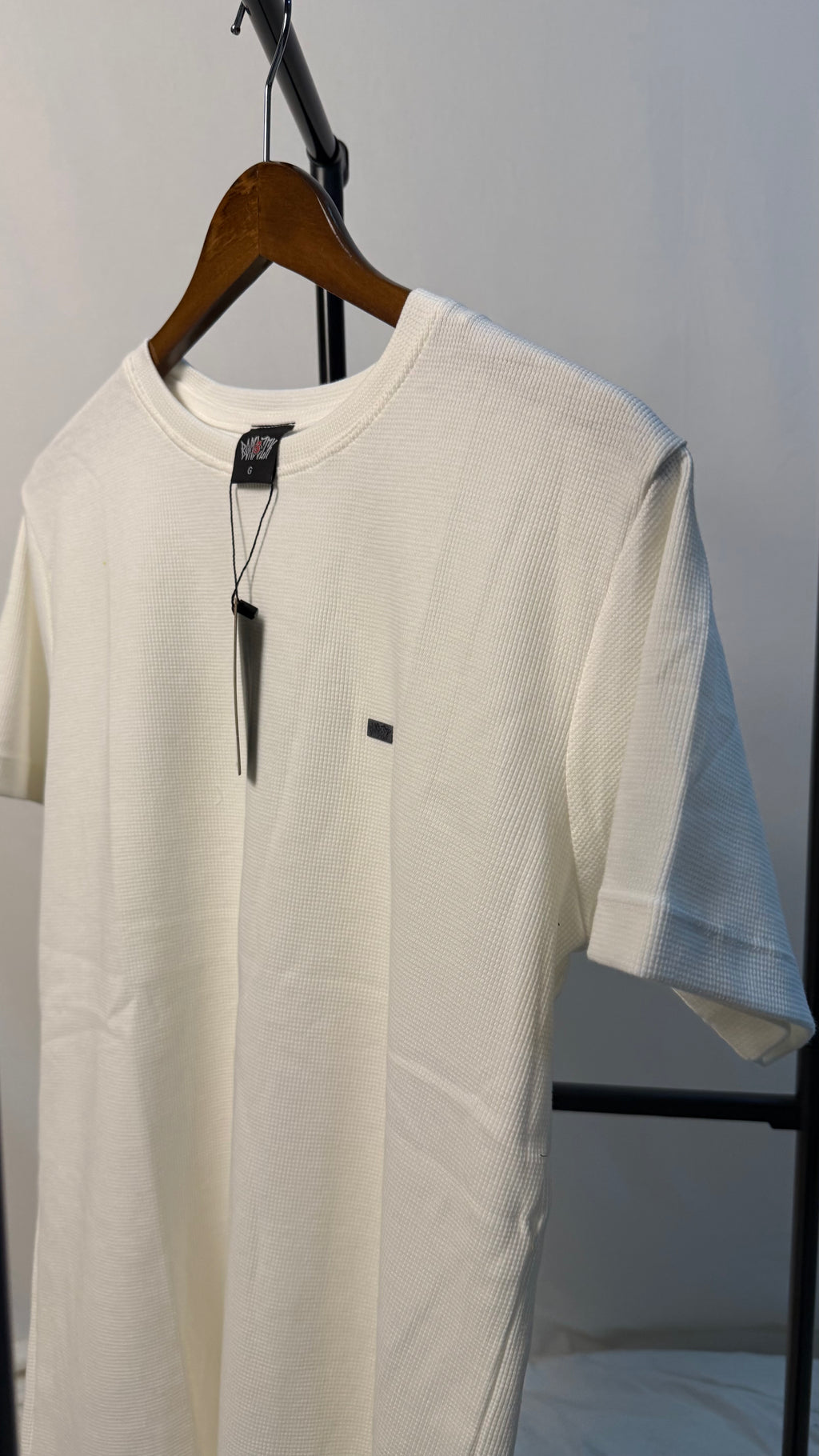 Camisa corte americano canelada branca 01