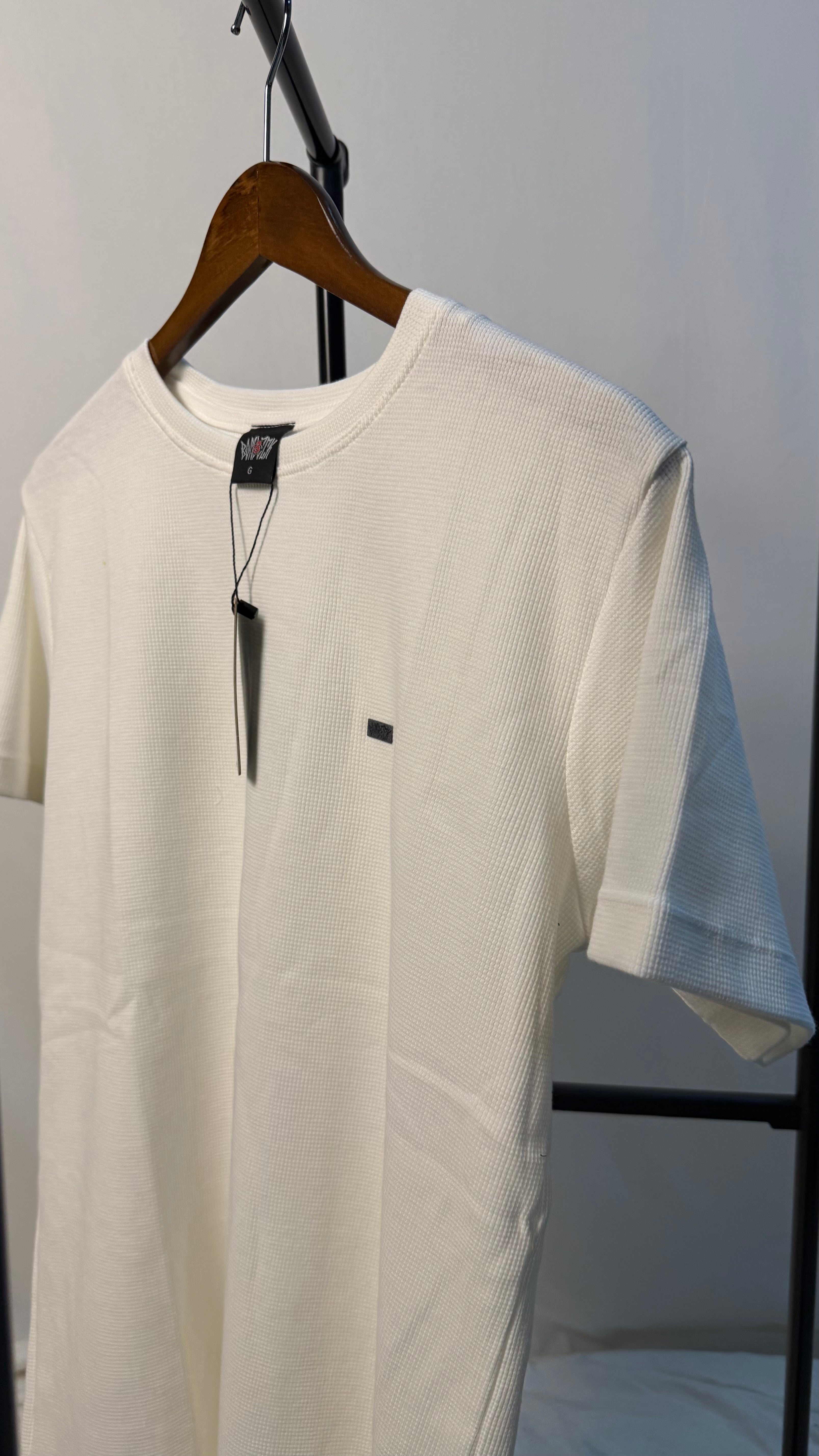 Camisa corte americano canelada branca 01
